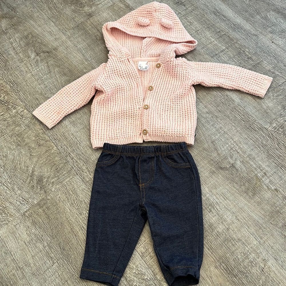 Carters sweater knit pink